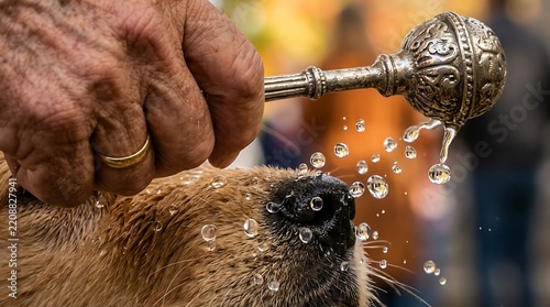 Blessing of the animals during the feast of st francis of assisi