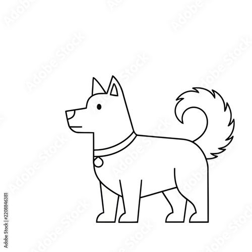 Stylized Dog Illustration