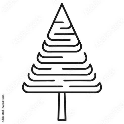 Stylized Pine Tree Icon