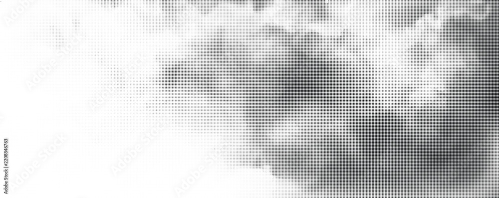 Fototapeta premium Dense gray clouds drift across a bright white background