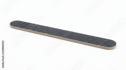 Isolated emery board nail file for professional manicure and pedicure care