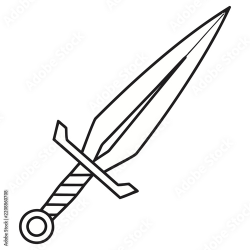Stylized Sword Illustration