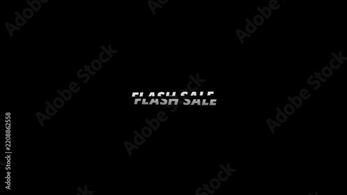Flash sale text motion graphics for social media promotion