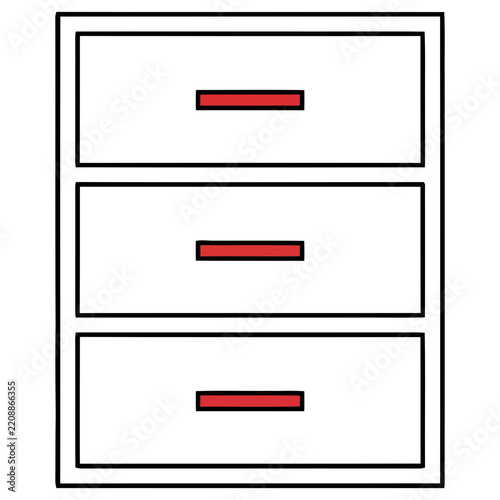 Three drawer cabinet