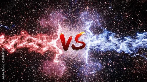 Red and Blue Energy Collision