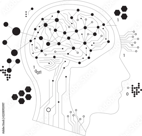 Artificial Intelligence Neural Network Technology Vector