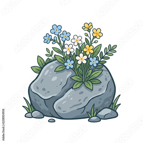 Stone Little Flower