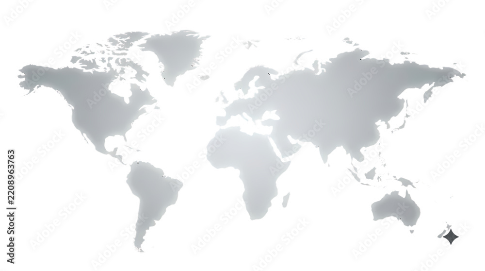 Fototapeta premium World Map Silhouette. Global Geography Background. International Travel Concept. Soft Minimal Vector Illustration