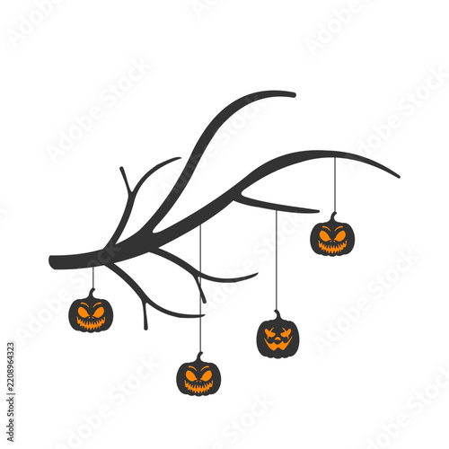 Halloween Tree Corner Decoration