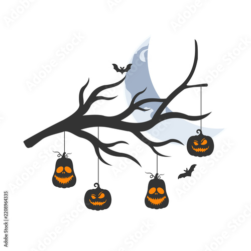 Halloween Tree Corner Decoration