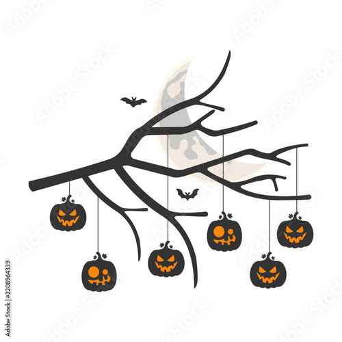 Halloween Tree Corner Decoration
