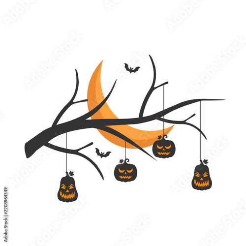 Halloween Tree Corner Decoration