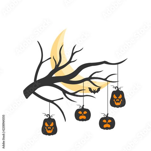Halloween Tree Corner Decoration