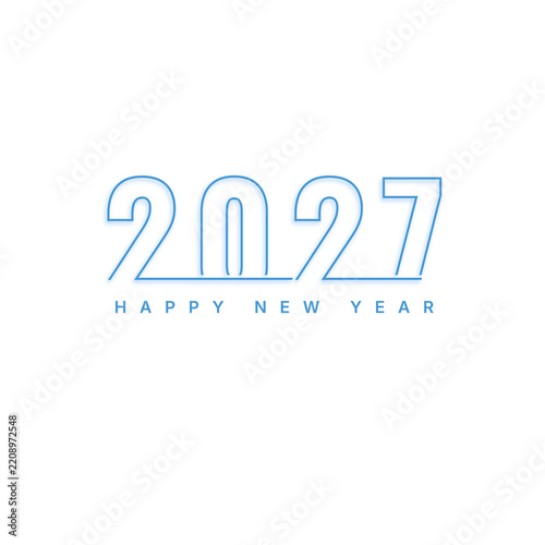 celebrating New Year 2027 with festive elements