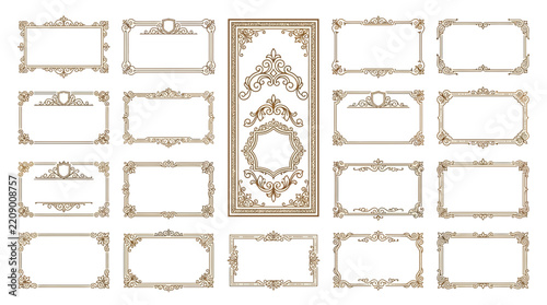 Ornate Decorative Frames and Borders Collection - Vintage Style