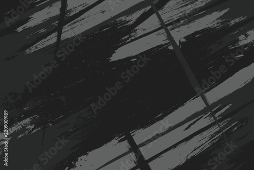 Dark abstract grunge background with diagonal brush strokes