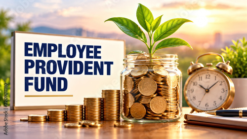 Employee provident fund concept