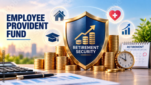 Employee provident fund concept