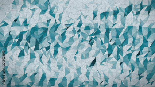 Abstract low polygon teal geometric background for vibrant digital art and technology concepts.