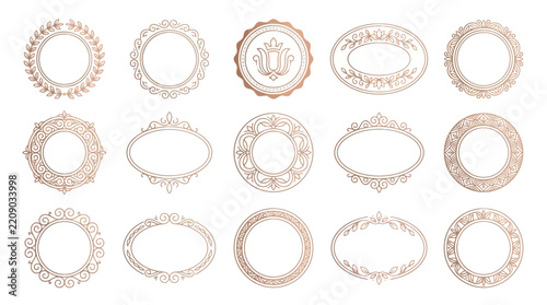 Ornate Vintage Frames & Borders Collection - Elegant Design Elements