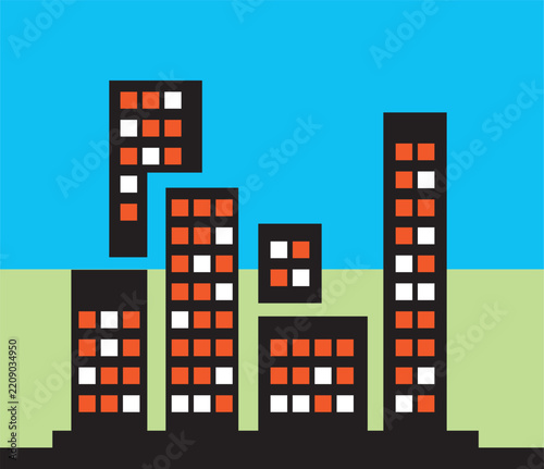 A magnificent city of buildings