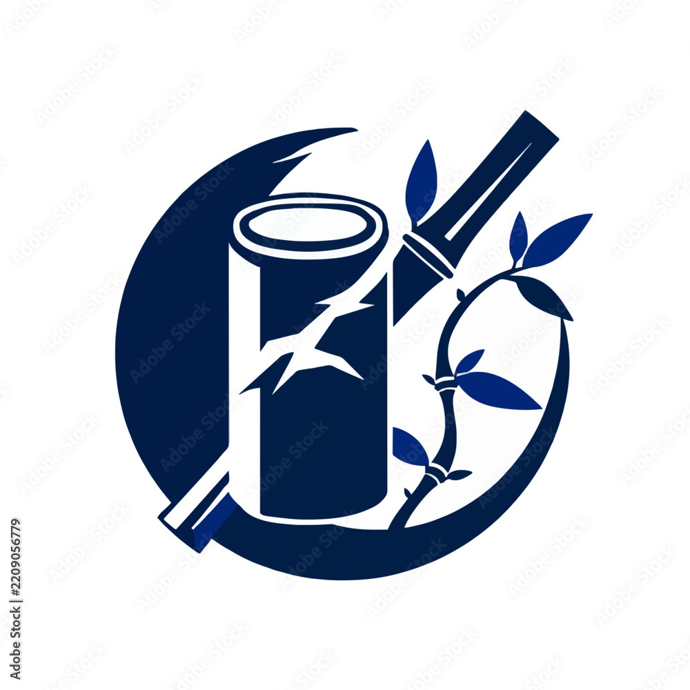 Obraz premium Paint Can and Brush Circle Icon