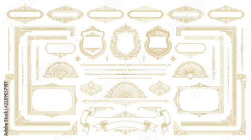 Decorative Ornate Frames and Borders Collection - Vintage Elements
