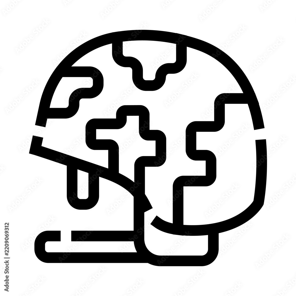 Fototapeta premium Military helmet with a distinct camouflage pattern providing essential head protection, symbolizing defense, safety, and readiness for service and combat operations