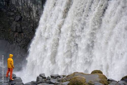 Dettifoss Waterfall in Jokulsargljufur National Park in Iceland
