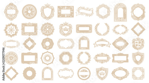 Vintage Frames and Borders Collection, Ornate Decorative Elements