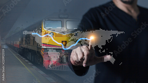 Efficient logistics network managing goods, transportation, delivery, and supply chains.