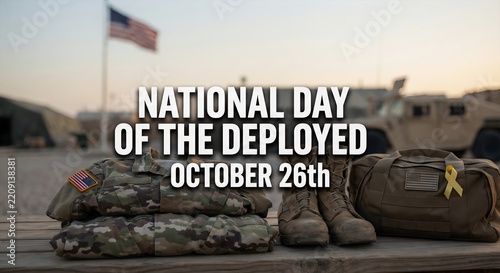 National Day of the Deployed October 26th Military Personnel Honor