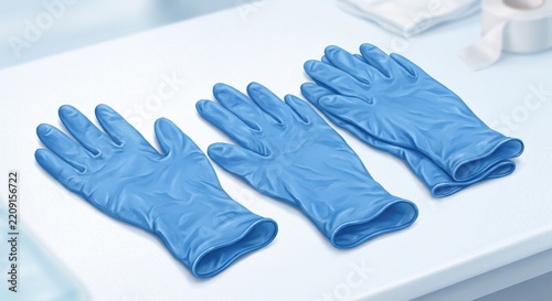 Disposable Medical Gloves Healthcare Illustration