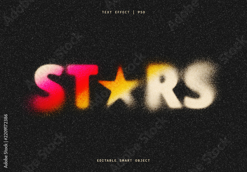 Grainy Dissolving Text Effect