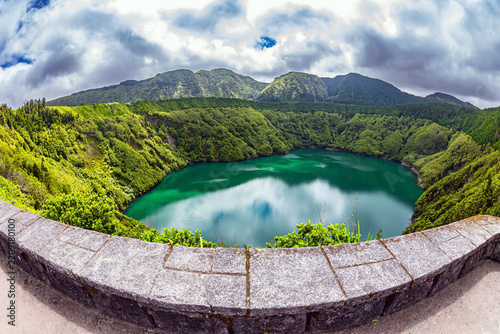 Obraz na płótnie Caldera Lagoa do Rasa