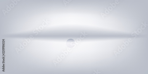 White grey studio room. Limbo light background. Abstract 3d gradient backdrop for product presentation. Minimal wall scene spotlight. Showcase, promotion display.