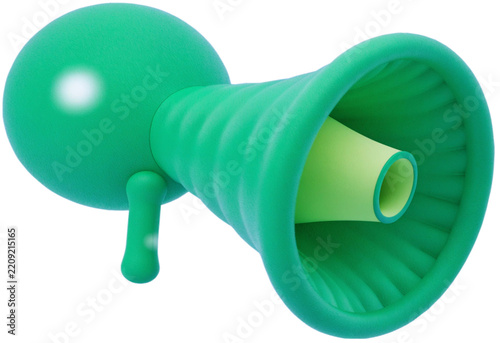 3D megaphone illustration without background