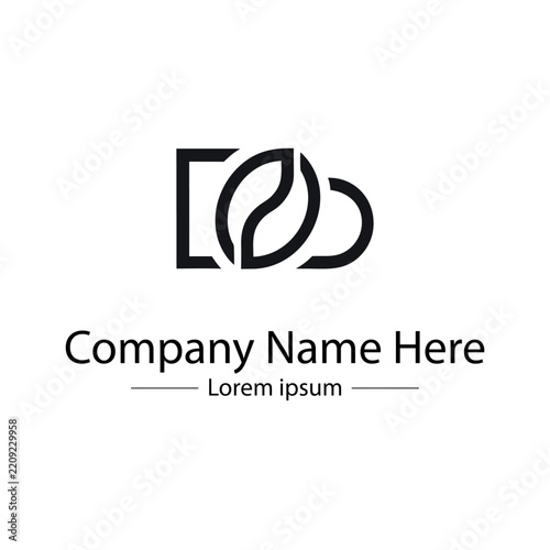 Minimal coffee shop logo design