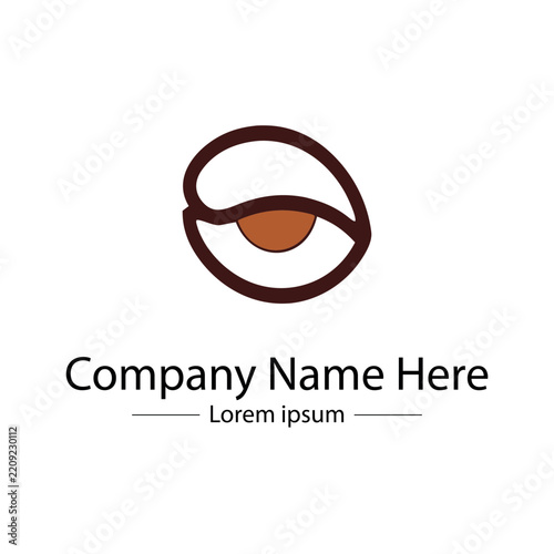 Minimal coffee shop logo design