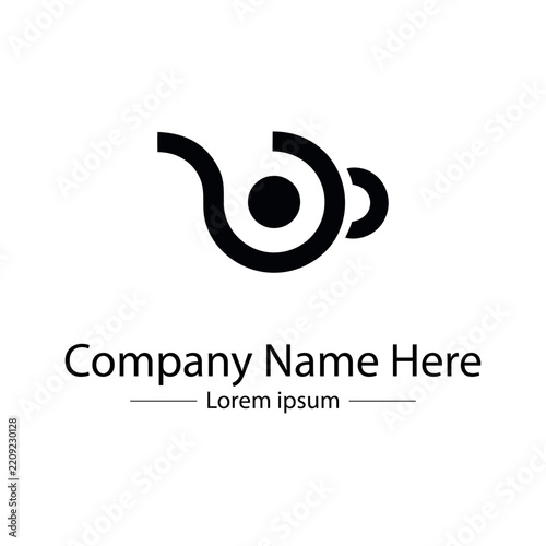 Minimal coffee shop logo design