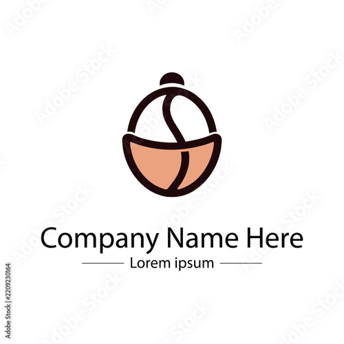 Minimal coffee shop logo design