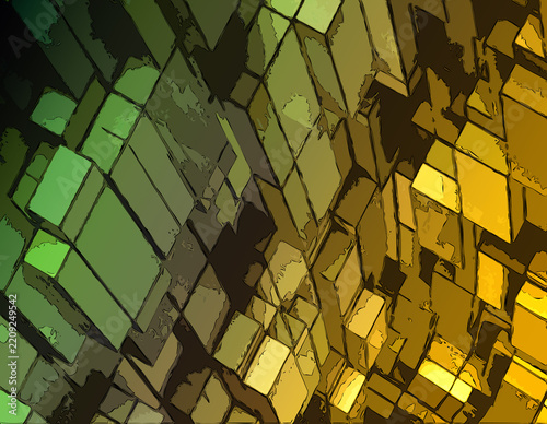 abstract background with yellow squares