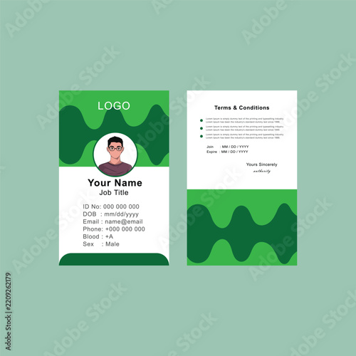 Nice Awesome Good to See ID Card Design

