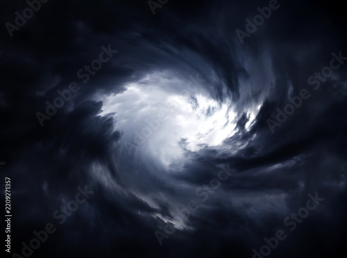 Blurred Swirl in the Clouds