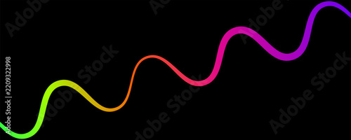 Colorful sound waves for party, DJ, pub, clubs, discos. Audio equalizer technology. illustration for mobile app.