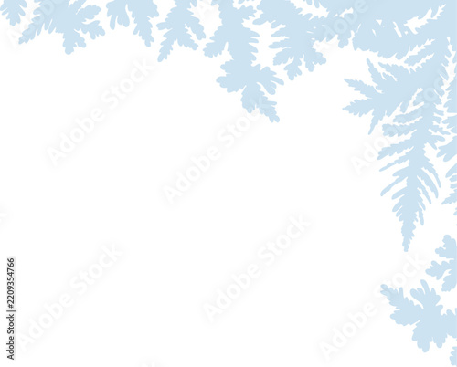 Snowflake Corner Border Frost Pattern