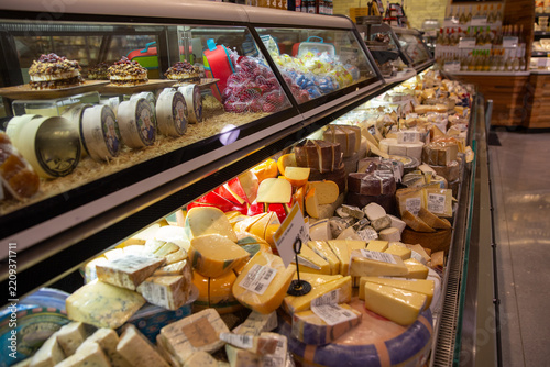 Specialty Deli Counter and Artisan Cheese Display