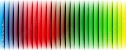 Dark green neon gradient ribbed glass. Vector ribbed glass texture background. Mesh gradient. acrylic ribbed bath surface. Reeded glass background semitransparent overlay. Bath wall window