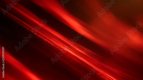 Abstract red light streaks with soft motion blur and dark shadows