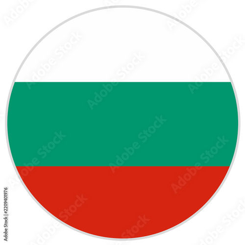 bulgaria circular national flag isolated on transparent background